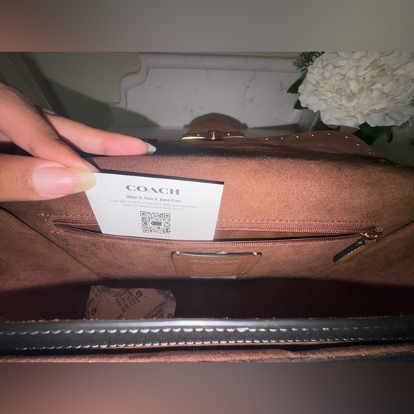 Coach CE563 Morgan Shoulder Bag Crossbody Colorblock Signature With Rivets - Picture 12 of 16